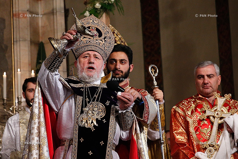Christmas Liturgy serving ceremony in Mother See of Holy Etchmiadzin