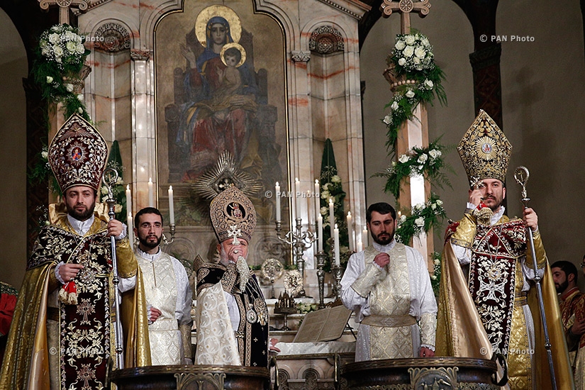 Christmas Liturgy serving ceremony in Mother See of Holy Etchmiadzin