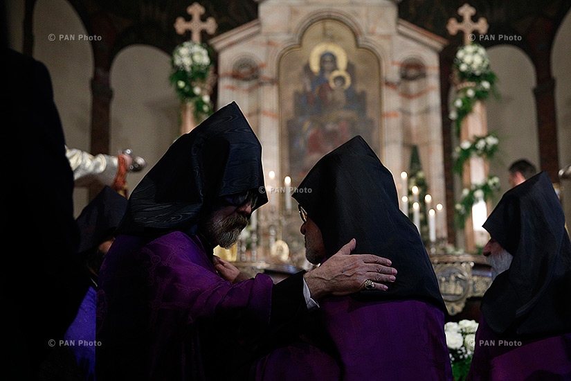 Christmas Liturgy serving ceremony in Mother See of Holy Etchmiadzin