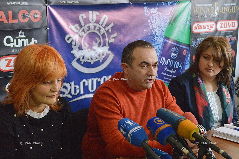 Press conference of NA deputy Tevan Poghosyan and Free Democrats party's vice-president Anush Sedrakyan 
