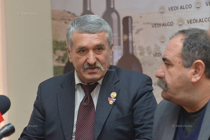 Press conference of head of Artsakh War Veterans’ Union NGO chairman Yura Mikaelayan and vice-chairman Aragats Mkrtchyan
