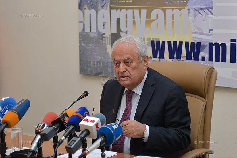 Press conference of Armenia's Minister of Energy and Natural Resources Yervand Zakharyan