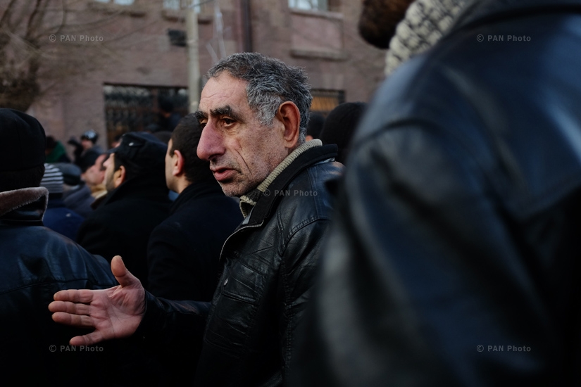 Protest in Gyumri with demand to pass Avetisyan family murderer to the Armenian side 