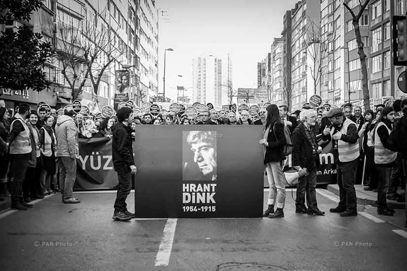 Turkey's Peoples' Democratic Party (HDP) commemorates Hrant Dink with a rally on the 8th anniversary of his assassination in Istanbul