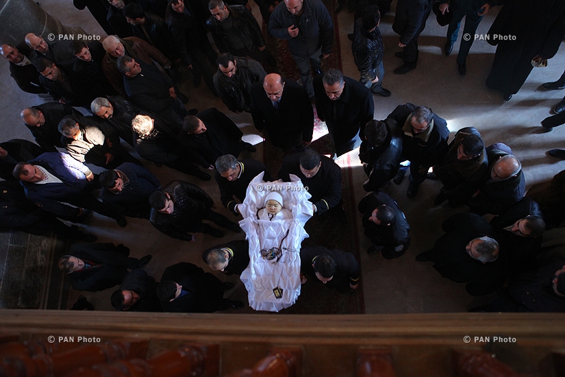 Funeral of six-month-old Seryozha Avetisyan in Gyumri