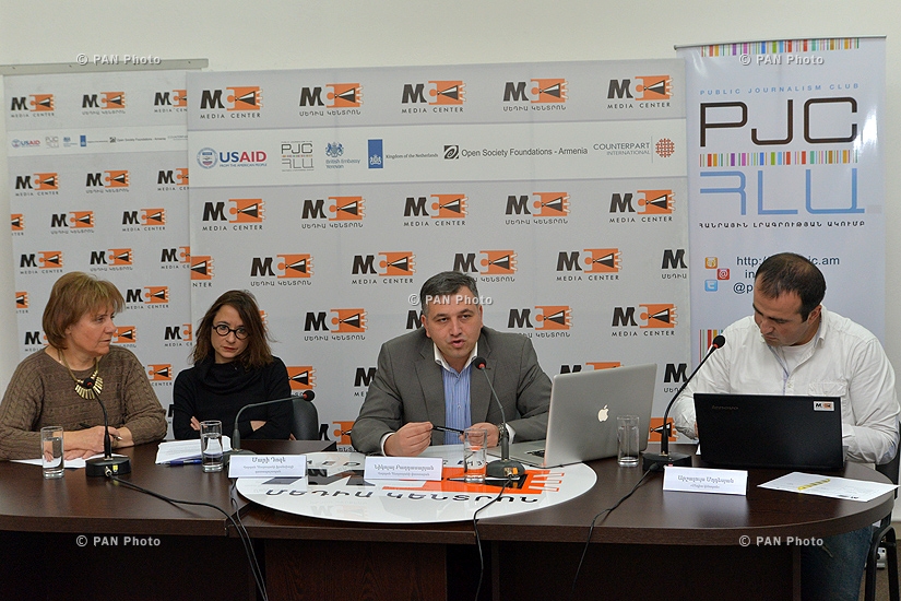 Press conference of Vardan Petrosyan lawyers  Marie Dose and Nikolay Baghdasaryan