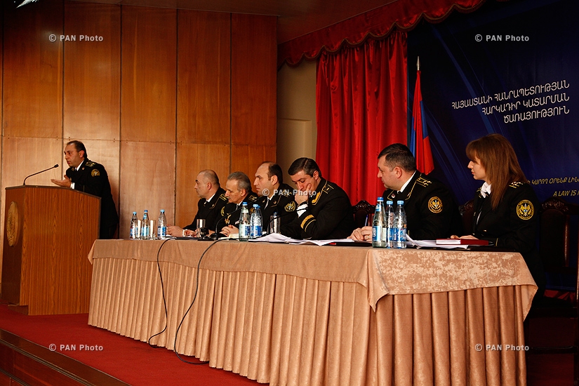 Пресс-конференция  Миграна Погосяна, главного принудительного исполнителя РА