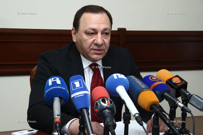 Press conference of chairman of the State Committee of Real Estate Cadastre Martin Sargsyan