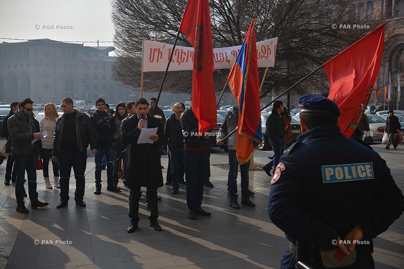 Марш протеста молодежно-студенческого союза СДПГ «Саркис Тхруни» 