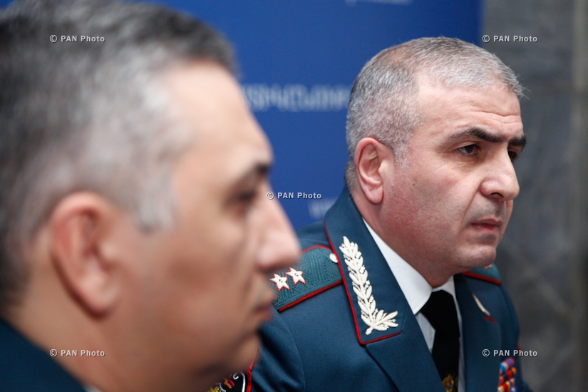 Пресс-конференция первого заместителя начальника Полиции РА, генерал-майора Унана Погосяна