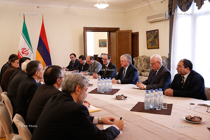 Встреча Министра иностранных дел Армении Эдварда Налбандяна и Министра иностранных дел Ирана Мохаммада Джавад Зарифи