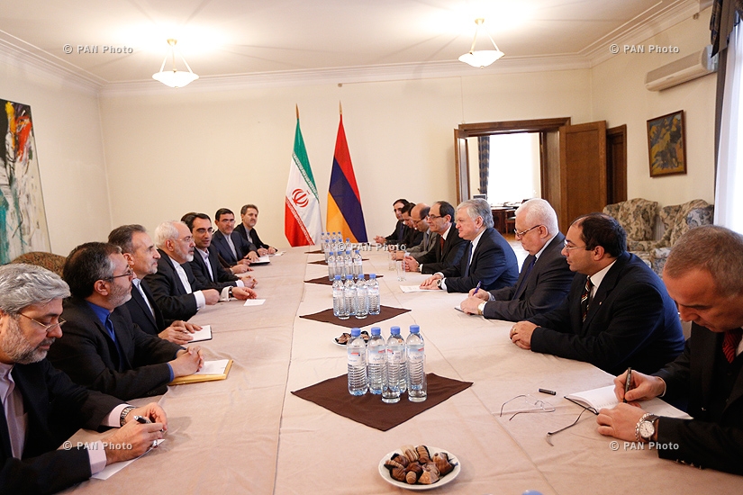 ԱԳ նախարար Էդվարդ Նալբանդյանի և Իրանի ԱԳ նախարար Մոհամադ Ջավադ Զարիֆի հանդիպումը