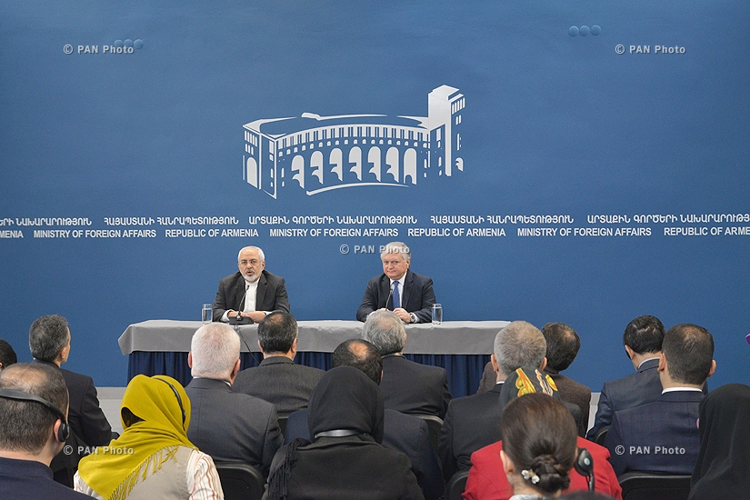 Joint press conference of Armenian Foreign Minister Edward Nalbandyan and Minister of Foreign Affairs of Iran Mohammad Javad Zarif