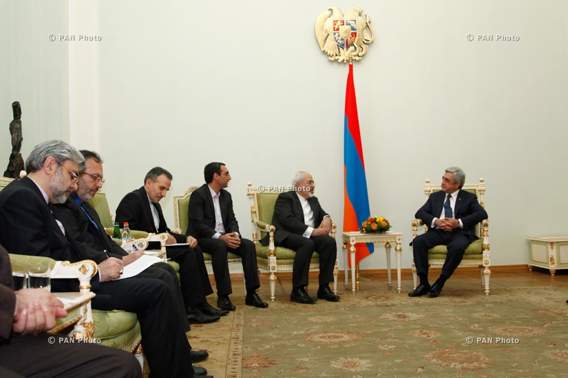 Президент Армении Серж Саркисян принял Министра иностранных дел Ирана Мохаммада Джавад Зарифа