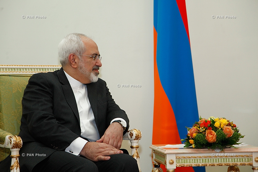 Armenian President Serzh Sargsyan receives Minister of Foreign Affairs of Iran Mohammad Javad Zarif