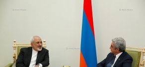 Президент Армении Серж Саркисян принял Министра иностранных дел Ирана Мохаммада Джавад Зарифа
