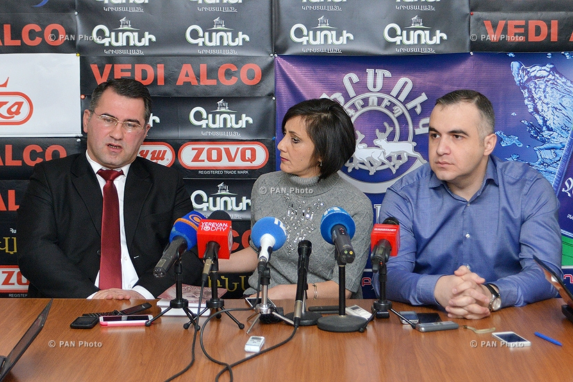 Press conference of Levon Martirosyan (RPA) and Heritage Party vice-president Armen Martirosyan