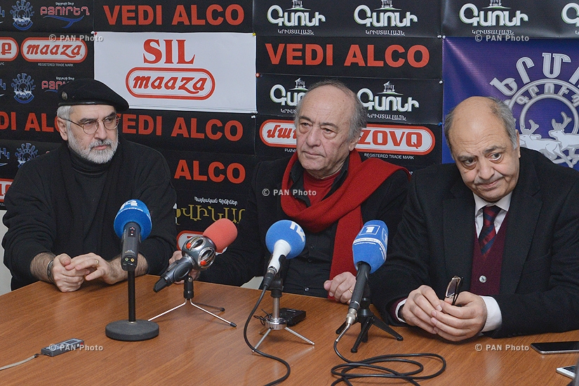 Press conference of Meruzhan Ter-Gulanyan, Edvard Militonyan, Gevorg Yaghjyan and Vahan Artsruni