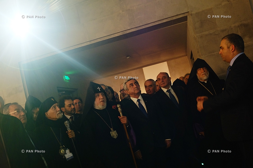 Members of the state committee on organization of events marking Armenian Genocide centennial visit Armenian Genocide Museum-Institute