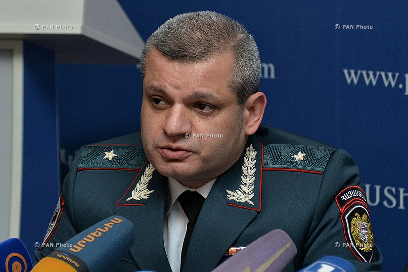 Press conference of Artak Harutyunyan,  Head of the RA Traffic Police, Major-General