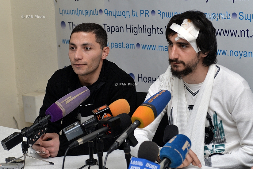 Հունվարի 31-ին Հայաստանի ու Ղարաբաղի սահմանագծին բռնության ենթարկված լրագրողների մամուլի ասուլիսը