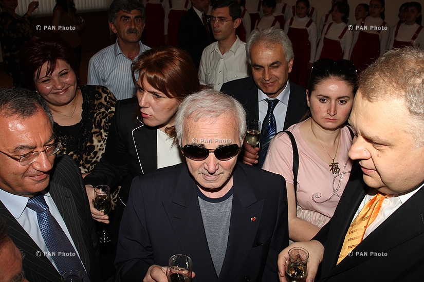 Charles Aznavour was awarded with Ararat diamond medal