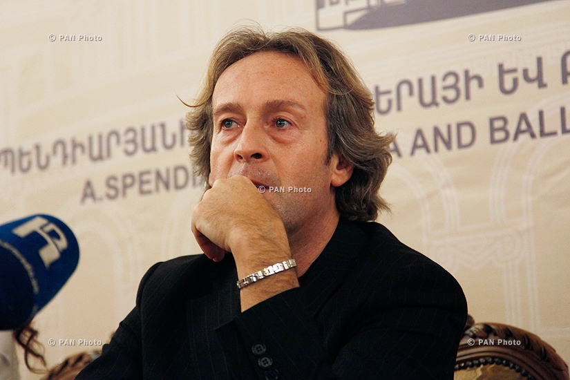Press conference of Italian pianist Antonio Consales