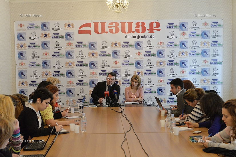 Press conference of Heritage Party vice-president Armen Martirosyan
