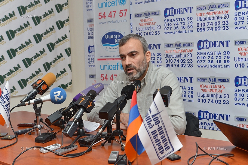 Press conference of Jirayr Sefilian