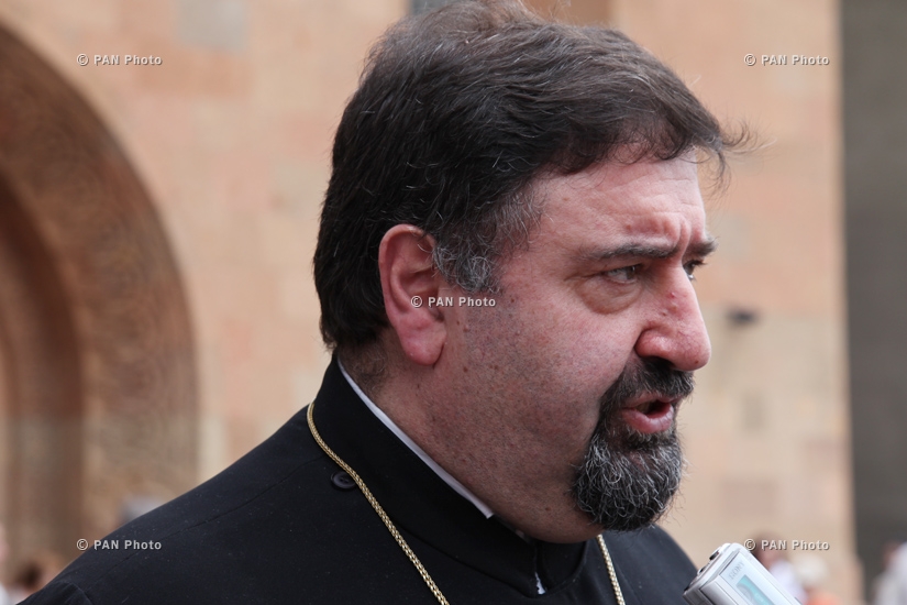 Religious procession dedicated to the Ascension Day in Etchmiadzin