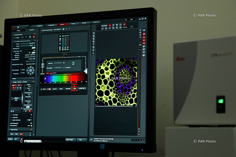 Opening of confocal scanning three-dimensional microscopy laboratory at Orbeli physiology institute