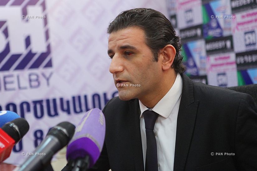 Press conference of Prosperous Armenia Party member Artak Khachatryan