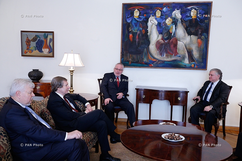RA Minister of Foreign Affairs Edward Nalbandyan receives OSCE Minsk Group Co-Chairs
