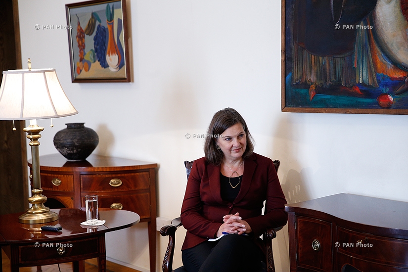 RA Minister of Foreign Affairs Edward Nalbandyan receives Victoria Nuland, U.S. Assistant Secretary for European and Eurasian Affairs 