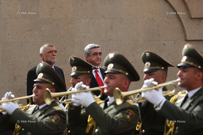 Welcoming ceremony for President of Croatia Stjepan Mesić