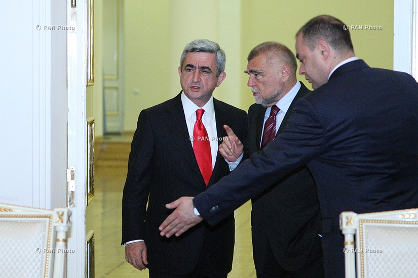 Встречи Президента Хорватии Степана Месича и Президента Армении Сержа Саркисяна и официальных делегаций в расширенном составе
