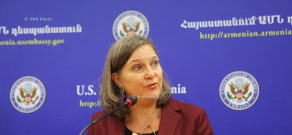 Пресс-конференция помощника госсекретаря США по делам Европы и Евразии Виктории Нуланд