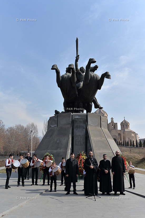 Wreath-laying ceremony dedicated to 150th birth anniversary of General Andranik Ozanyan