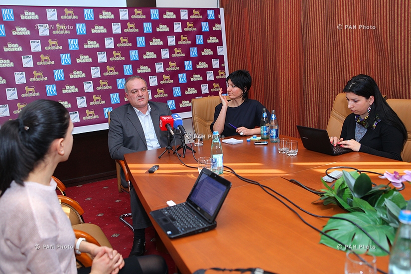 Press conference of specialist of political technologies Vigen Hakobyan