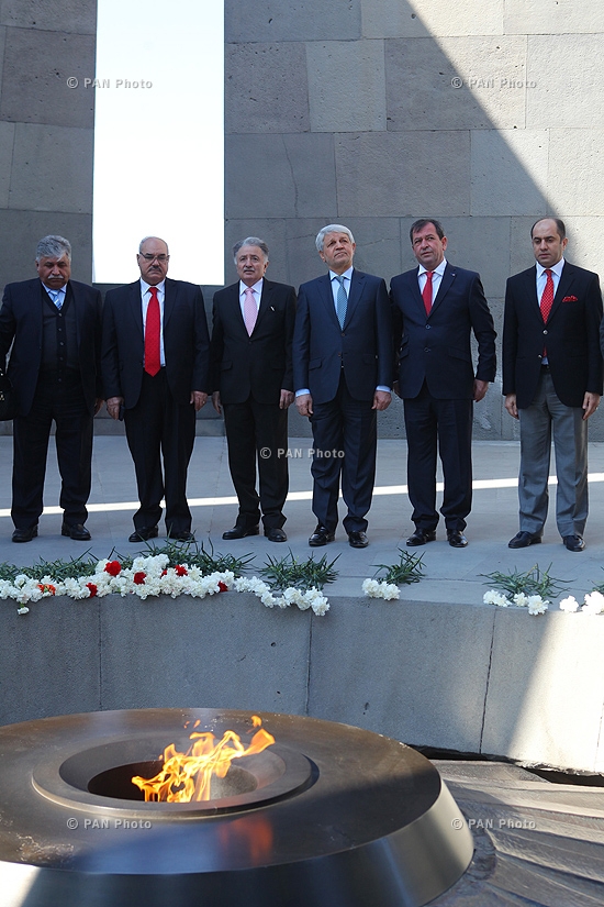 Iraqi Minister of Transport Baqir Jabr al-Zubeidi visits Tsitsernakaberd Memorial