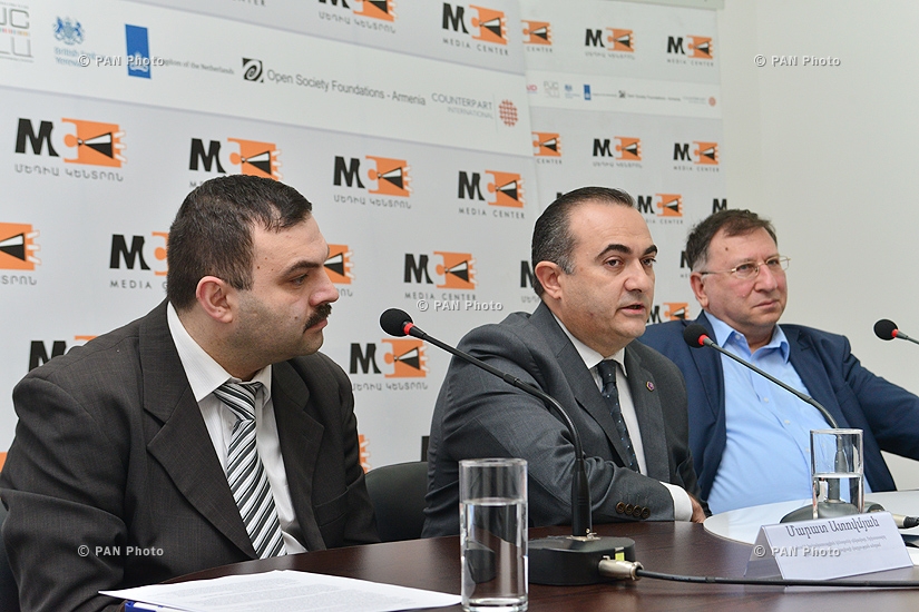 Press conference of Varuzhan Hoktanyan, Tevan Poghosyan and Marat Atovmyan