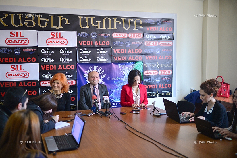 Press conference of Anush Sedrakyan and Stepan Safaryan