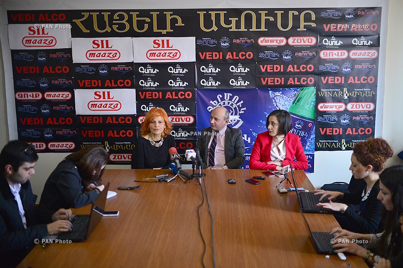 Press conference of Anush Sedrakyan and Stepan Safaryan