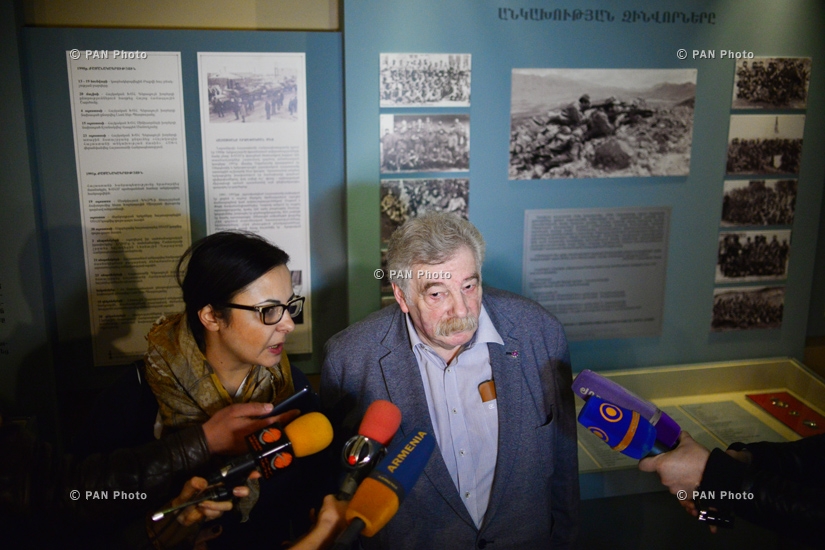 Ռուսաստանի ազգագրության թանգարանի տնօրեն Վլադիմիր Գրուսմանի շրջայցը Հայաստանի պատմության թանգարանում