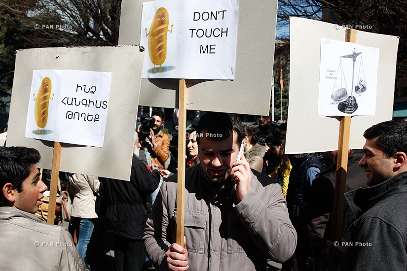 Protest action with demand to stop promoting the bill  On the enrichment of wheat flour