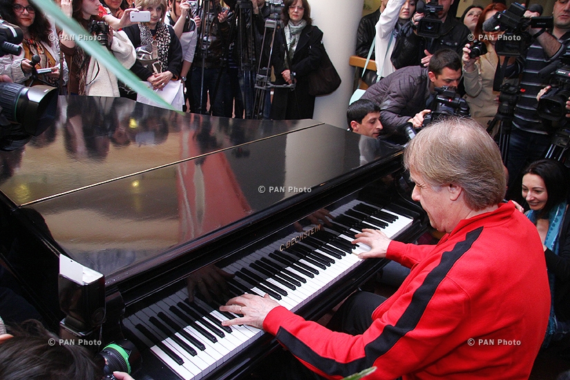Press conference of French pianist Richard Clayderman