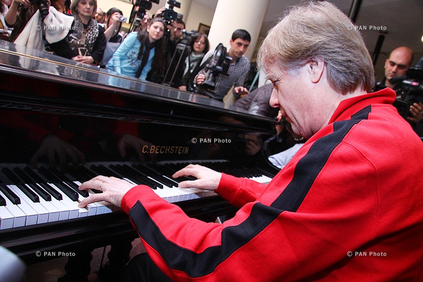 Press conference of French pianist Richard Clayderman