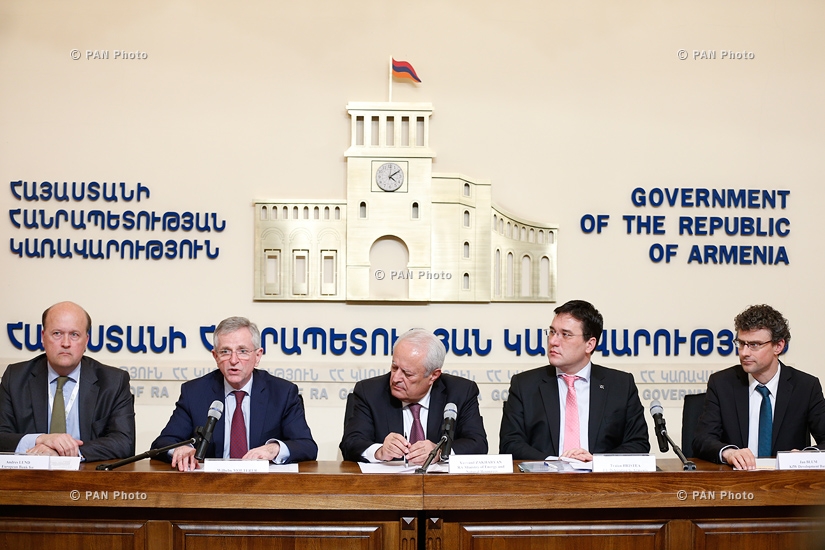 Երվանդ Զախարյանի, Անդրես Լունդի, Տրայան Հրիստեայի, Վիլհելմ Մորտերերի և Յան Բլումի մամուլի ասուլիսը