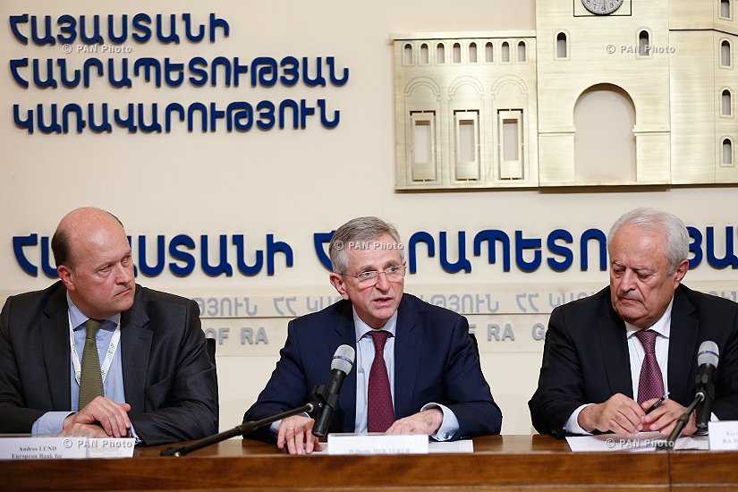 Երվանդ Զախարյանի, Անդրես Լունդի, Տրայան Հրիստեայի, Վիլհելմ Մորտերերի և Յան Բլումի մամուլի ասուլիսը