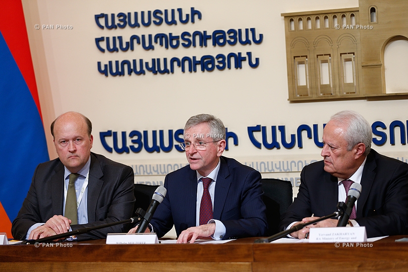 Երվանդ Զախարյանի, Անդրես Լունդի, Տրայան Հրիստեայի, Վիլհելմ Մորտերերի և Յան Բլումի մամուլի ասուլիսը